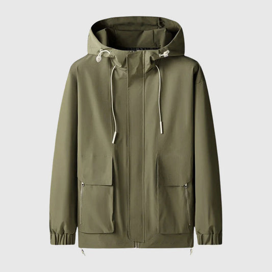 Gentrobe Hooded Jacket with Adjustable Drawstrings