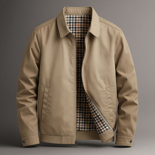 Gentrobe Casual Jacket with Plaid Lining