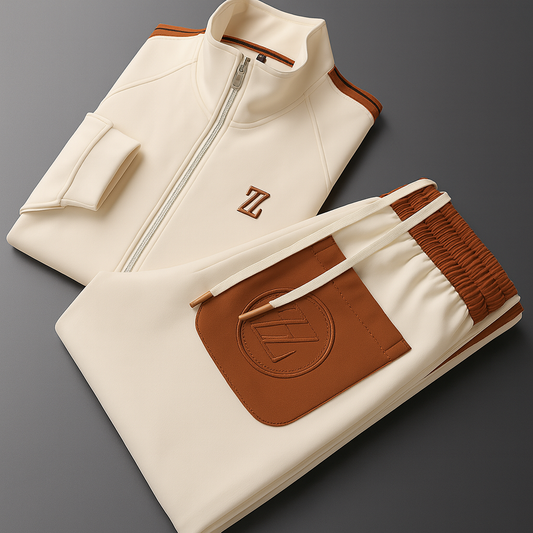 Gentrobe Tracksuit with Zip-Up Jacket and Matching Pants