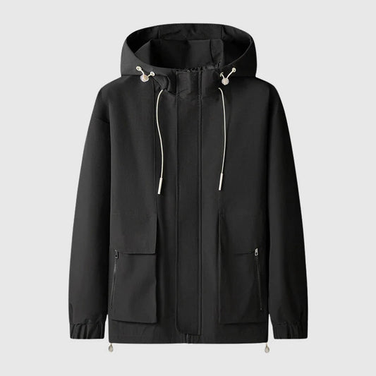Gentrobe Hooded Jacket with Adjustable Drawstrings
