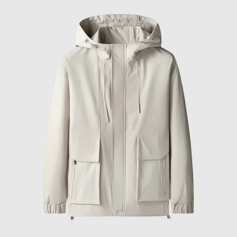 Gentrobe Hooded Jacket with Adjustable Drawstrings
