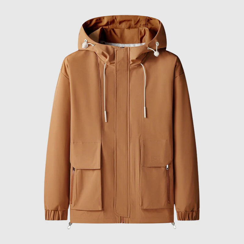 Gentrobe Hooded Jacket with Adjustable Drawstrings
