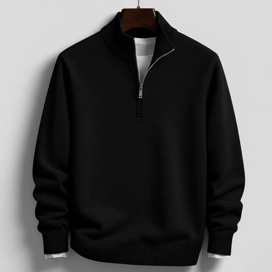 Gentrobe Zipper Neck Pullover Sweater